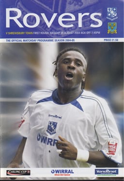 Tranmere Rovers v Shrewsbury Town Match Programme 2004-08-24